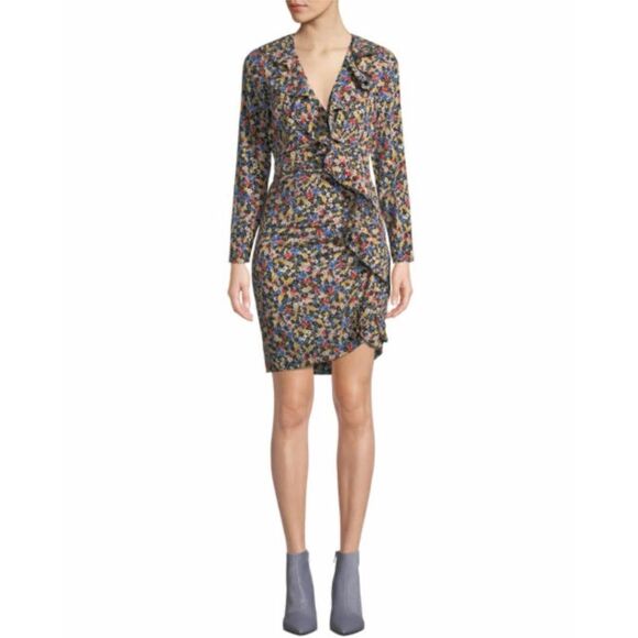 Veronica Beard Minna Silk Floral Dress in Size 4 - Picture 2 of 11